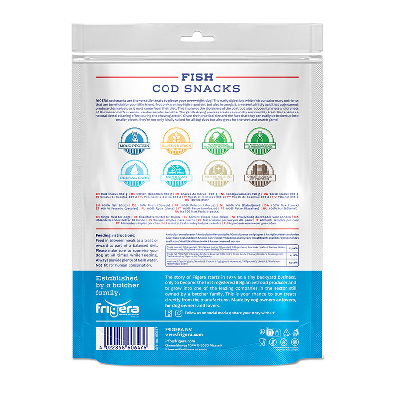 Snack Natural de Bacalao 250 g para Perros - Imagen 3